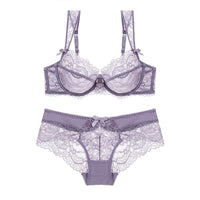 Ultra-thin breathable sponge-free bra set