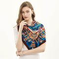 Silk scarf large square scarf ladies
