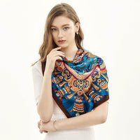 Silk scarf large square scarf ladies