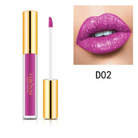 Diamond Pearl Magic Color Shiny Matte Metal Lip Gloss Lipstick
