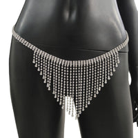 European And American Fashion And Fully-jewelled Tassel Underwear Waist Chain