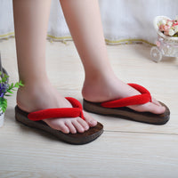 Wooden sandals and slippers round head clogs