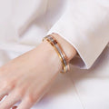 Titanium Steel Non-fading Polished Circular Bracelet