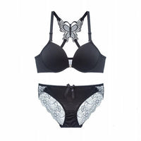 Small chest gathered butterfly front button bra