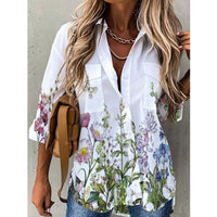 Women's Digital Printing Long Sleeve Shirt Top