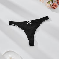 Comfortable Breathable Traceless Solid Color Bow Women's Underwear