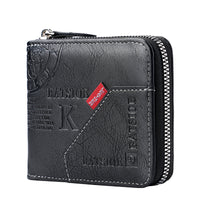 European And American Mens Vintage Bi-Fold Wallet
