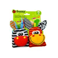Cute-shaped Animal Rattle Plush Socks