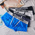 Men's Transparent Underwear Striped Boxers