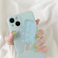 Creative Liquid Silicone Mint Green Popsicle Phone Case