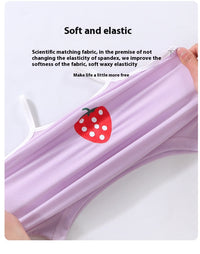 Girls Ice Silk Sling Suit Summer Loungewear