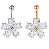 Exquisite Zircon Belly Button Ring