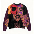Fashion Casual Printed Polyester Sweater