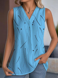 Casual Versatile Breathable Lightweight Sleeveless V Neck Top