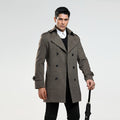 Korean Version Of Men's Slim Woolen Coat Plus Size