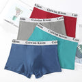Breathable And Comfortable High Elastic Graphene Solid Color Men's Boxer Briefs
