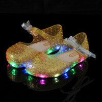 Baby jelly glow shoes bow