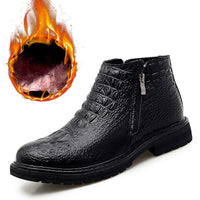 Korean Side Zipper Men's Leather Boots