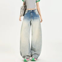 Women's Autumn High Street Loose Floor-Length Scissor Pants