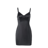 Fashionable Chic Sexy And Sassy Slim-fit Lace-panelled Slip Dress