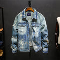 Washed Denim Jacket Tops Outerwear