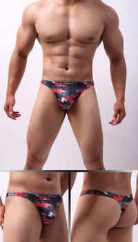 Moisture Wicking Low Waist Men's Underwear Cartoon Print