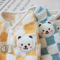 Dog Clothes Hand Holding Rope Fleece-lined Warm