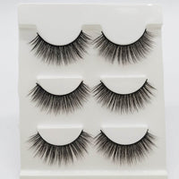 Three Pairs Of 3D Eyelash Natural Thick Multi-layer