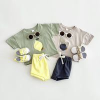 Baby Lemon Patch Short Sleeve Suit
