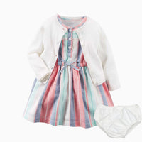 Baby Knitted Long Sleeve Jacket Shorts