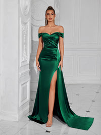 Bustier Off-shoulder Sexy Slit Dress