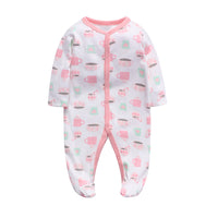 Baby cotton print jumpsuit