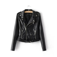 autumn and winter women's clothing coat Korean version of the Korean version of women's leather jacket fashion women's clothing wholesale