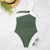 High-grade Swimsuit Solid Color One-piece