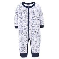 Pure cotton flat foot one-piece baby romper