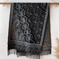 Ethnic Style Retro Outer Jacquard Paisley Scarf
