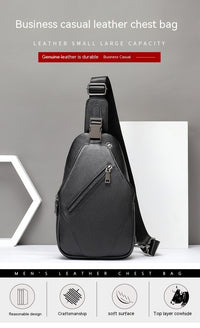 Authentic Leather Tactile Feel All-match One-shoulder Crossbody Bag