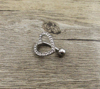 Love Wings Navel Ring Reverse Upside Down