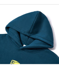 Fashion Printing Velvet Padded Hooded Sweatshirt