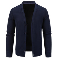Solid Color Warm Simple Versatile Knit Sweater