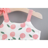 Children's Clothing Girls Sleeveless Suit Two-piece Blouse And Shorts