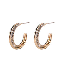 South Korea Simple Graceful Inlaid Small Diamond Earrings