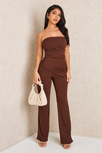 Womens Fashion Halter Top And Straight-Leg Pants Set