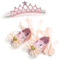 Baby Soft-soled Toddler Shoe Headwear 2-piece Set