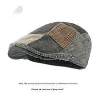 Retro Artistic Cotton Plaid Hat