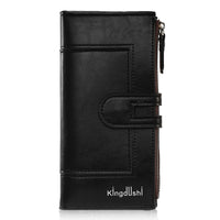 Women's Wallet Long Two-fold Zipper Plain