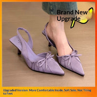 Female Solid Color Casual Bow-tie Toe-closed Sandals