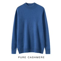 Men's Half-high Collar Cashmere Sweater Business Casual Sweater