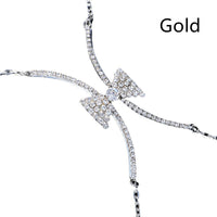 Women's Statement X Bow Chest Support Body Chain