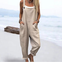 Women's Vintage Print European And American Loose Jumpsuit